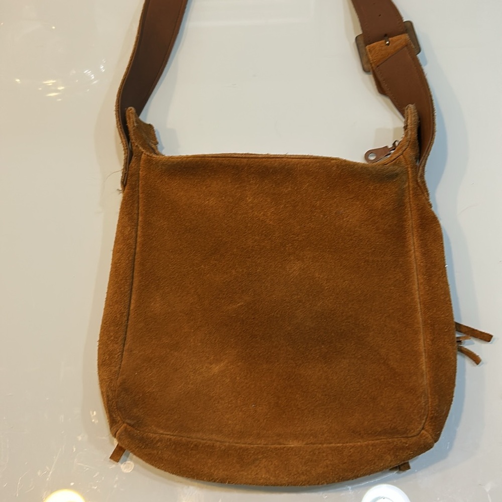 Vintage boho Minnetonka suede fringe shoulder bag purse - Picture 4 of 16